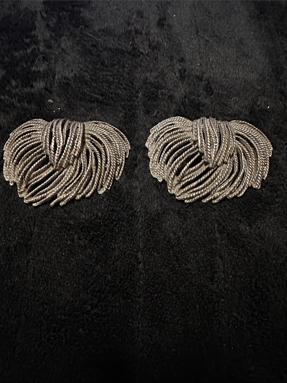 Silver Rope Twist Clip-On SHOE EMBELLISHMENTS- Women Accessories—VINTAGE